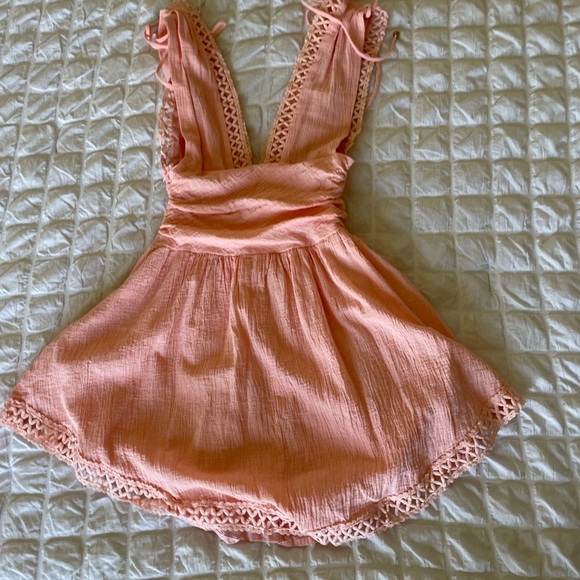 Indikah pink cotton babydoll mini dress - Picture 5 of 8
